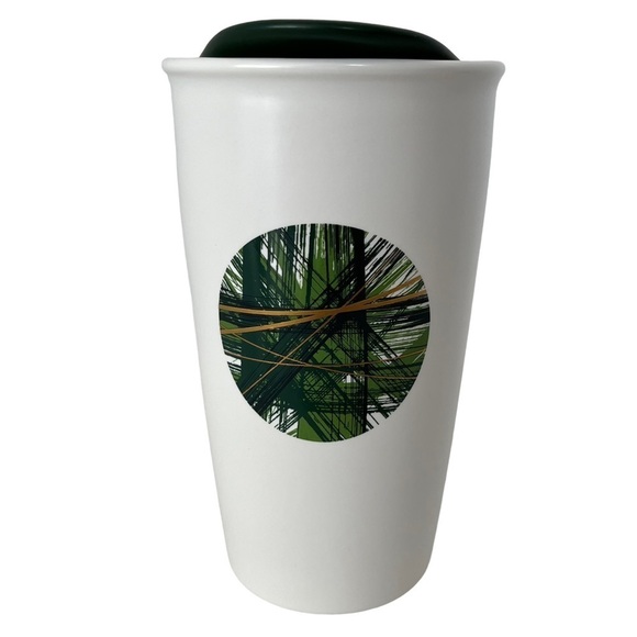 Starbucks 2014 Ceramic Travel Coffee Tea Cup with Ceramic Lid 12 oz. - Picture 1 of 8
